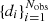 $ {\{ }d_i{\} }_{i = 1}^{N_{\mathrm {obs}}} $