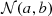 $ {\cal {{N}}}(a,b) $