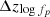 $ \Delta z_{\log f_p} $