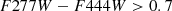 $$ \begin{aligned}&F277W - F444W > 0.7\end{aligned} $$