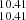 $ _{10.41}^{10.41} $