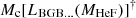 $ M_{\mathrm{c}}[L_{\mathrm{BGB...}}(M_{\mathrm{HeF}})]^\dagger $