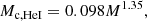 $$ \begin{aligned} M_{\rm c,HeI}=0.098M^{1.35}, \end{aligned} $$
