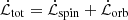 $ \mathcal{\dot L_{\mathrm{tot}}}= \mathcal{\dot L_{\mathrm{spin}}}+\mathcal{\dot L_{\mathrm{orb}}} $