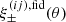 $ \xi^{(ij),\rm fid}_\pm(\theta) $
