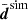 $ \bar{\boldsymbol{d}}^{\mathrm{sim}} $