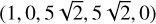 $\[(1,0,5 \sqrt{2}, 5 \sqrt{2}, 0)\]$