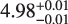$\[4.98_{-0.01}^{+0.01}\]$