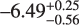 $\[-6.49_{-0.56}^{+0.25}\]$