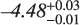 $\[-4.48_{-0.01}^{+0.03}\]$