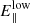 $ {E}_{\parallel}^{\mathrm{low}} $