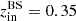 $ z_{\mathrm{in}}^{\mathrm{BS}} = 0.35 $