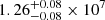 $ 1.26^{+0.08}_{-0.08} \times 10^{7} $