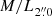 $ {{M/L}}_{2{{\overset{\prime\prime}{.}}}0} $