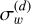 $\sigma _w^{(d)}$