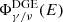 $ \Phi_{\gamma/\nu}^{\mathrm{DGE}}(E) $