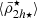 $ \langle\bar{\rho}^{\star}_{2h\star}\rangle $