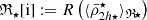 $$ \begin{aligned} \mathfrak{R} _{\star } [\mathrm{i}]&:= R\left(\langle \bar{\rho }^{\star }_{2h\star }\rangle _{\mathfrak{R} \!\star }\right)\end{aligned} $$
