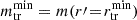 $ m_{\mathrm{tr}}^{\mathrm{min}}=m(r{\prime}\!=\!r^{\mathrm{min}}_{\mathrm{tr}}) $