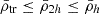 $ \bar{\rho}_{\mathrm{tr}}\leq\bar{\rho}_{2h}\leq\bar{\rho}_{h} $