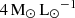 $ 4{\,\mathrm{M}_{\odot}}{\,\mathrm{L}_{\odot}}^{-1} $