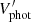 $ V^{\prime}_{\mathrm {phot}} $