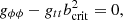 $$ g_{\phi \phi } - g_{tt}b_{\mathrm {crit}}^2 = 0, $$
