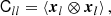 $$ \begin{aligned} \mathsf C _{ll}&= \left\langle { \boldsymbol{x}_l \otimes \boldsymbol{x}_l } \right\rangle , \end{aligned} $$