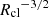 $ {R_{\mathrm{cl}}}^{-3/2} $