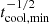 $ t_\mathrm{{cool,min}}^{-1/2} $