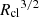 $ {R_{\mathrm{cl}}}^{3/2} $