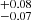 $ {}^{+0.08}_{-0.07} $