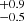 $ {}^{+0.9}_{-0.5} $