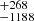 $ {}^{+268}_{-1188} $