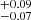 $ {}^{+0.09}_{-0.07} $
