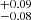 $ {}^{+0.09}_{-0.08} $