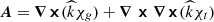 $ \boldsymbol {A} = \boldsymbol {\nabla \times } (\widehat {k}\chi _{g}) + \boldsymbol {\nabla \times \nabla \times } (\widehat {k}\chi _{t}) $