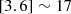 $ \rm[3.6] \sim 17 $