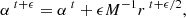 $$ \alpha ^{\; t + \epsilon } = \alpha ^{\;t} + \epsilon M^{-1}r^{\; t+\epsilon / 2}, $$