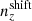 $ {n^{\mathrm{shift}}_{z}} $