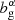 $ b_{\mathrm{g}}^{\alpha} $