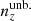 $ {n^{\mathrm{unb.}}_{z}} $