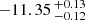 $ -11.35 \,^{+0.13}_{-0.12} $