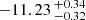 $ -11.23 \,^{+0.34}_{-0.32} $
