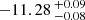 $ -11.28 \,^{+0.09}_{-0.08} $
