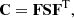 $$ \begin{aligned} \mathbf{C }=\mathbf{F S F}^\mathrm{T}, \end{aligned} $$
