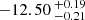 $ -12.50 \,^{+0.19}_{-0.21} $