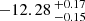 $ -12.28 \,^{+0.17}_{-0.15} $