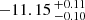 $ -11.15 \,^{+0.11}_{-0.10} $