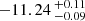 $ -11.24 \,^{+0.11}_{-0.09} $